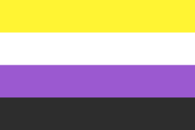 image of the nonbinary flag